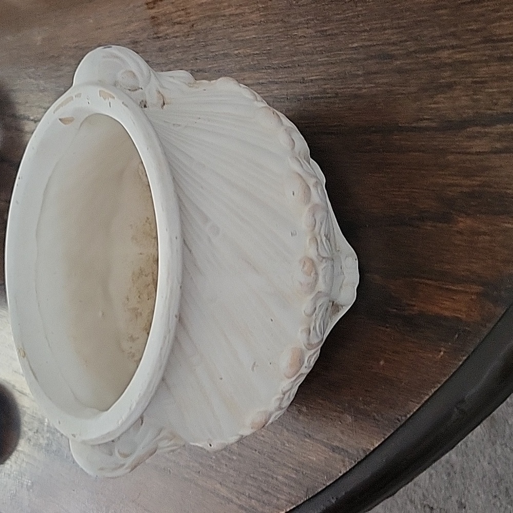 White plant pot